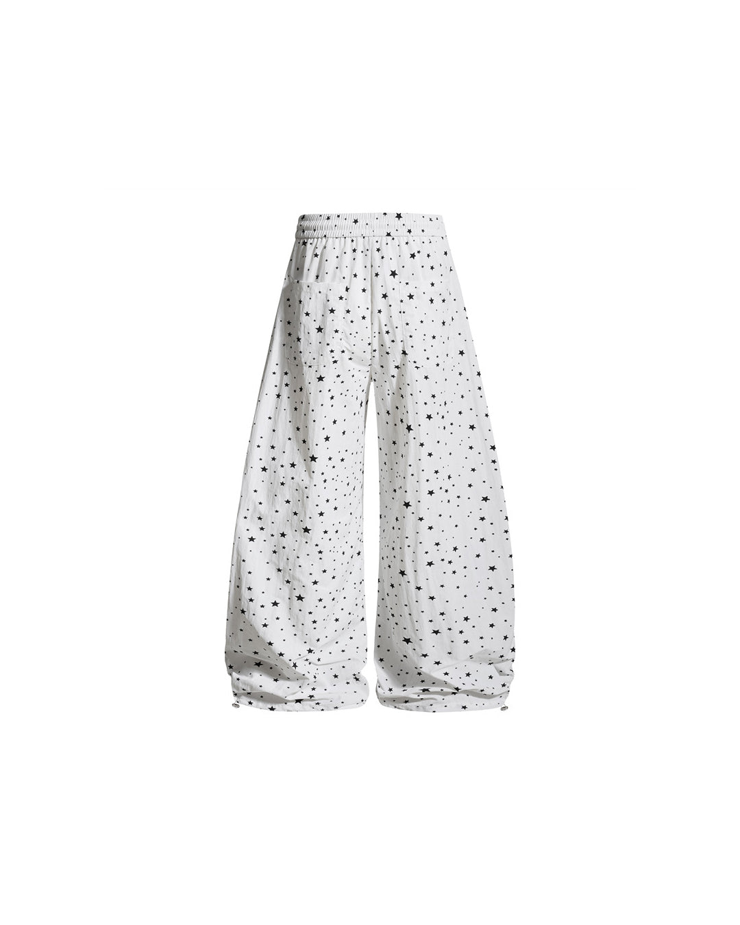 STAR ALL-OVER PRINT PANTS - WHITE