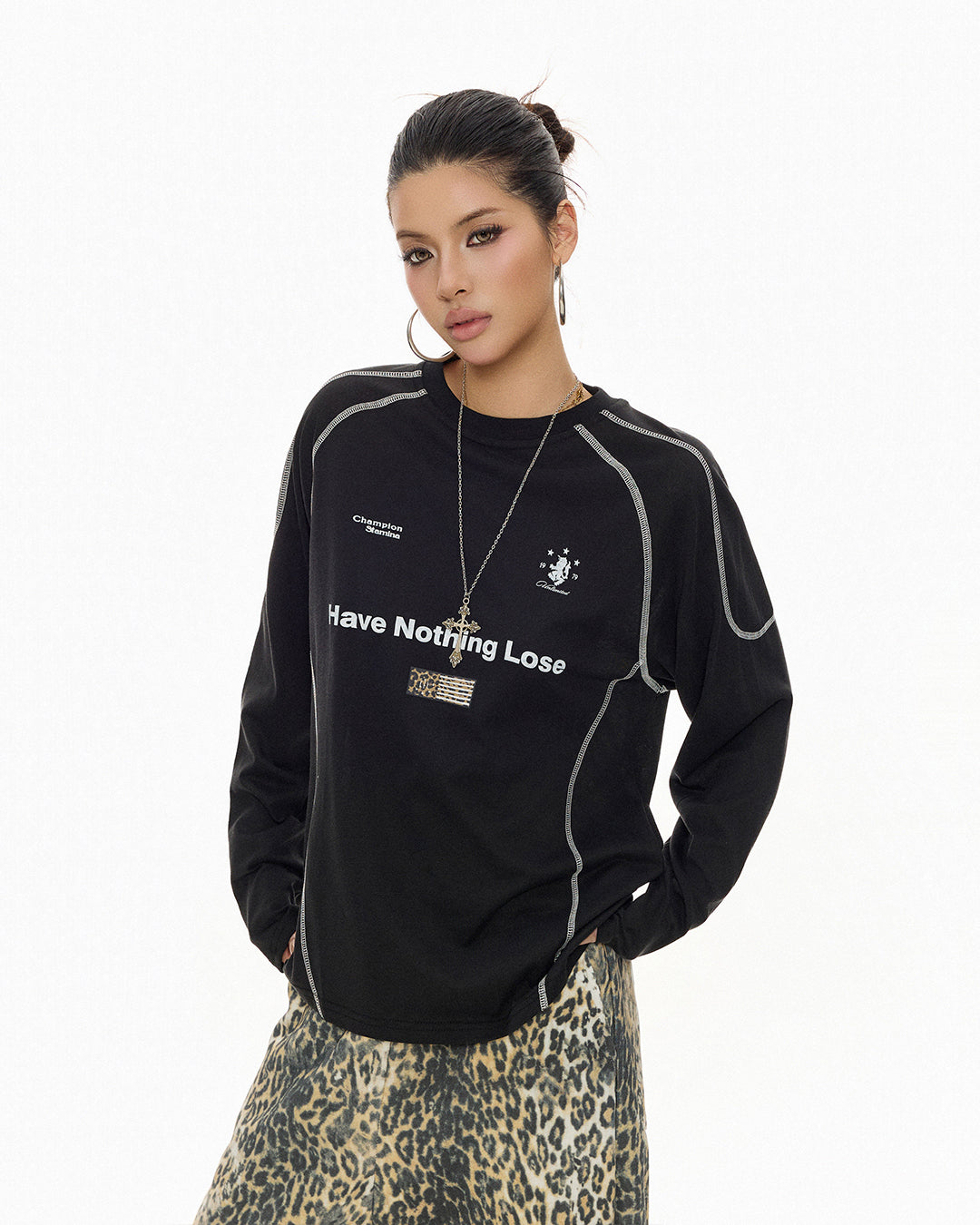 HASSEL-LINE QUICK-DRY COOLING JERSEY TOPS - BLACK