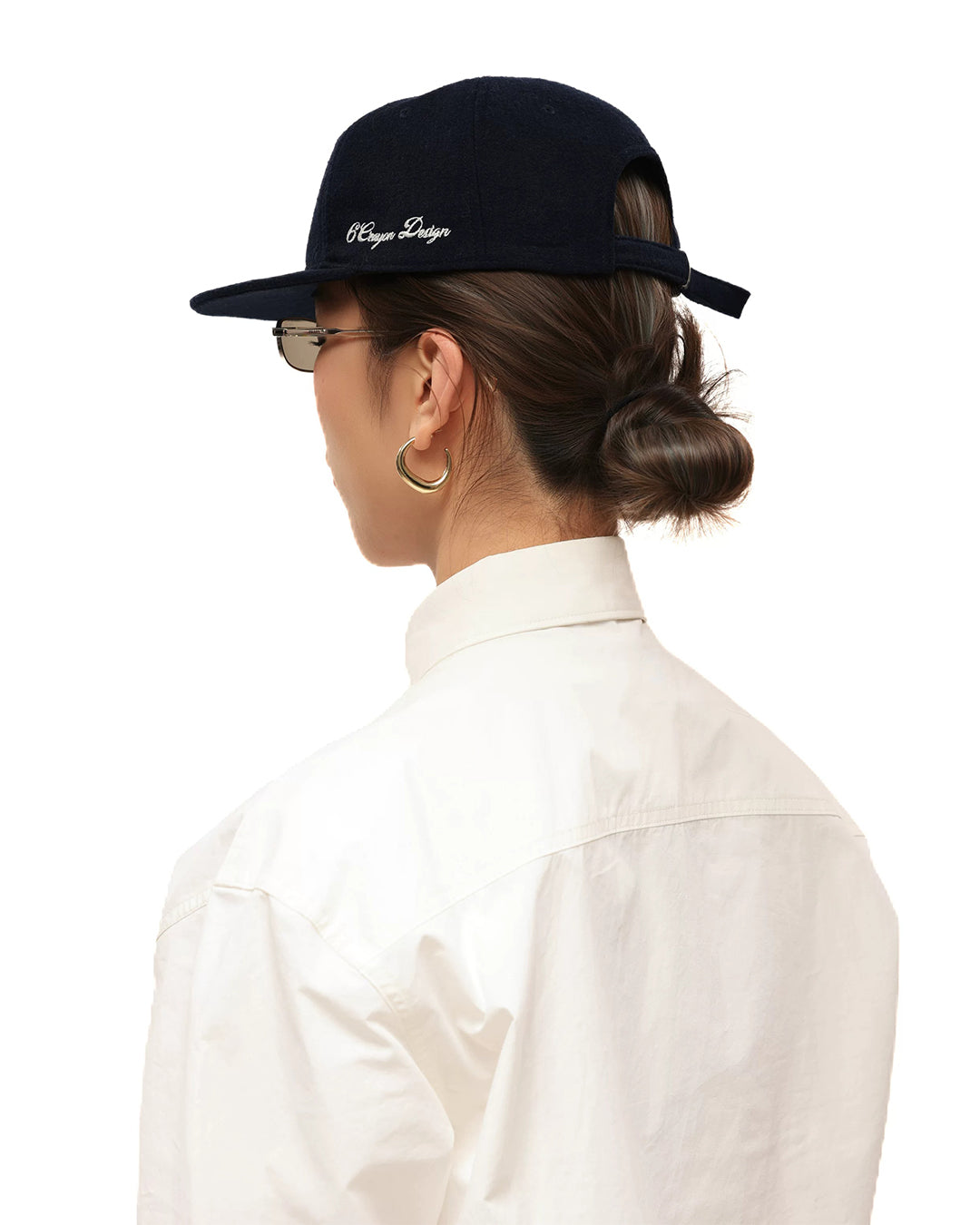 VINTAGE EMBROIDERED WOOL BASEBALL CAPS - NAVY