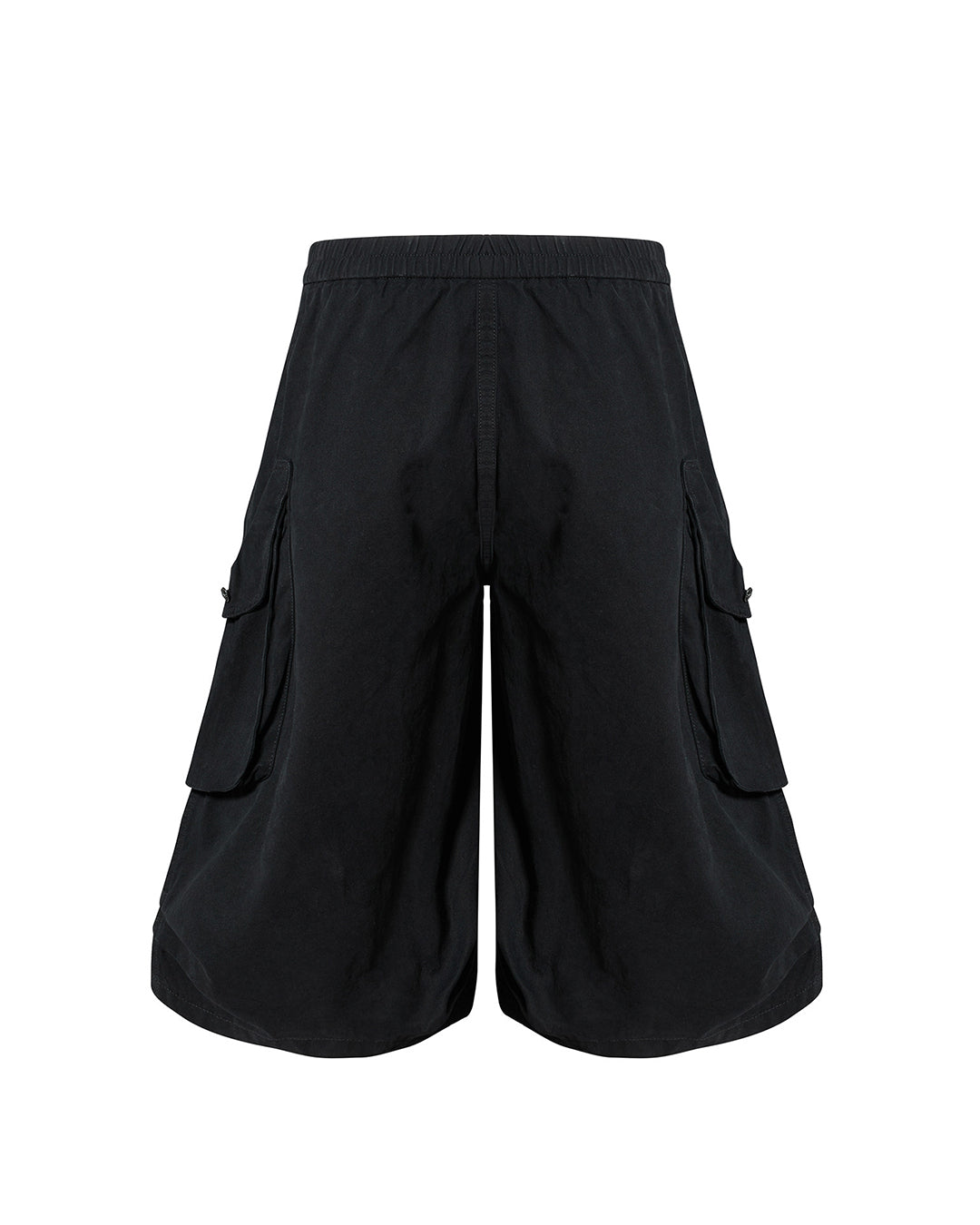 VINTAGE PALACE STYLE UTILITY CROPPED PANTS - BLACK