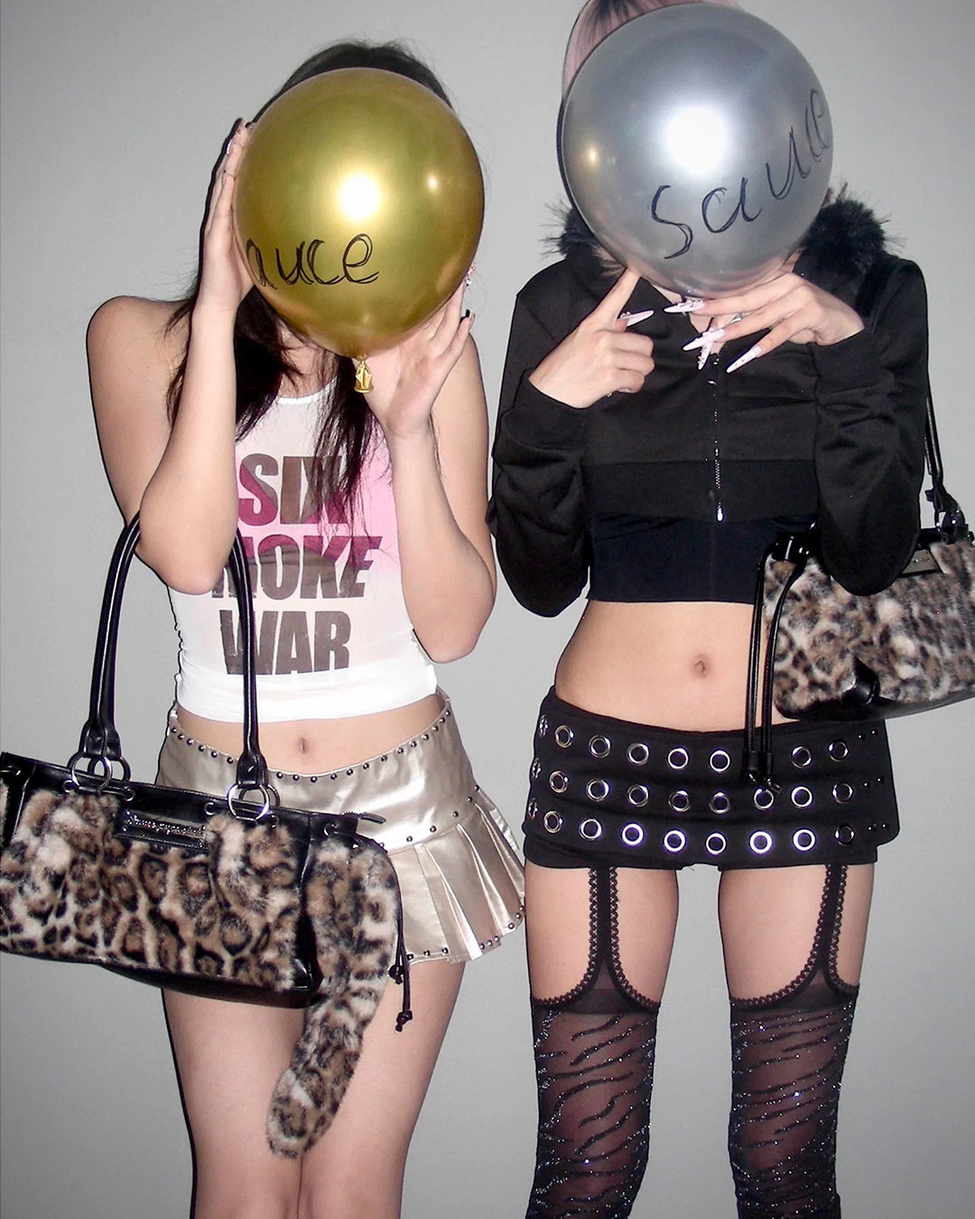 Y2K LEOPARD TAIL HANDBAGS - LEOPARD