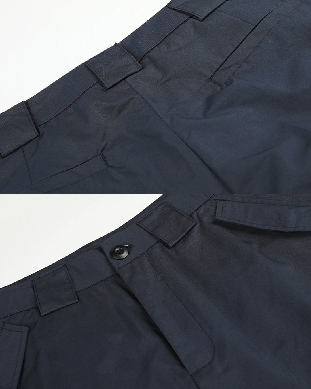 STREETWEAR REFLECTIVE STRIP CARGO PANTS - NAVY BLUE