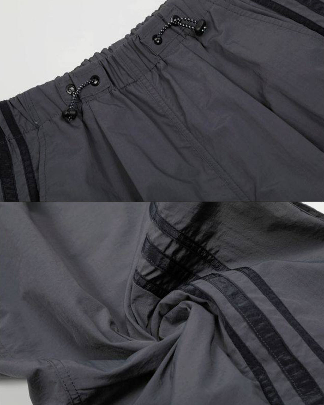 WATERPROOF QUICK-DRY MULTI-POCKET PARACHUTE PANTS - GREY