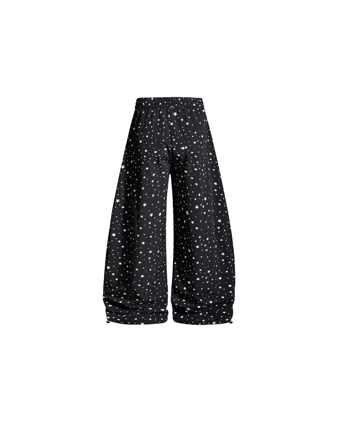 STAR ALL-OVER PRINT PANTS - BLACK